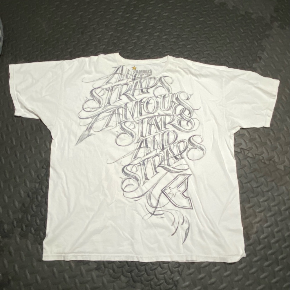 Famous Stars & Straps White Graphic Tee